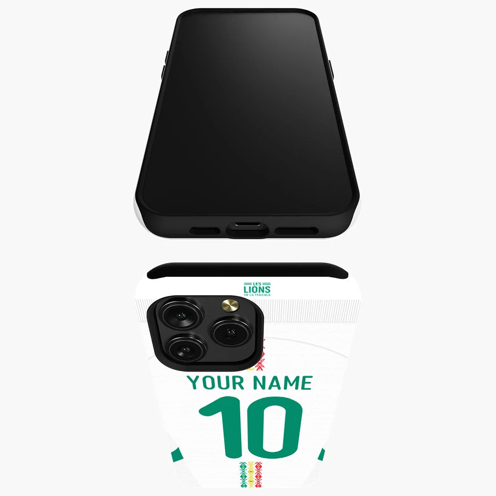 COQUE Senegal National Football iPhone 16 15 14 13 Pro Max 12 11 Mini X XS XR 7 8 Plus SE